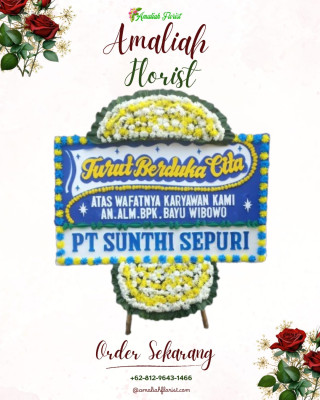 Papan Bunga Duka di Tabukan Selatan